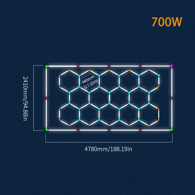 Hexagon LED Deckenbeleuchtung