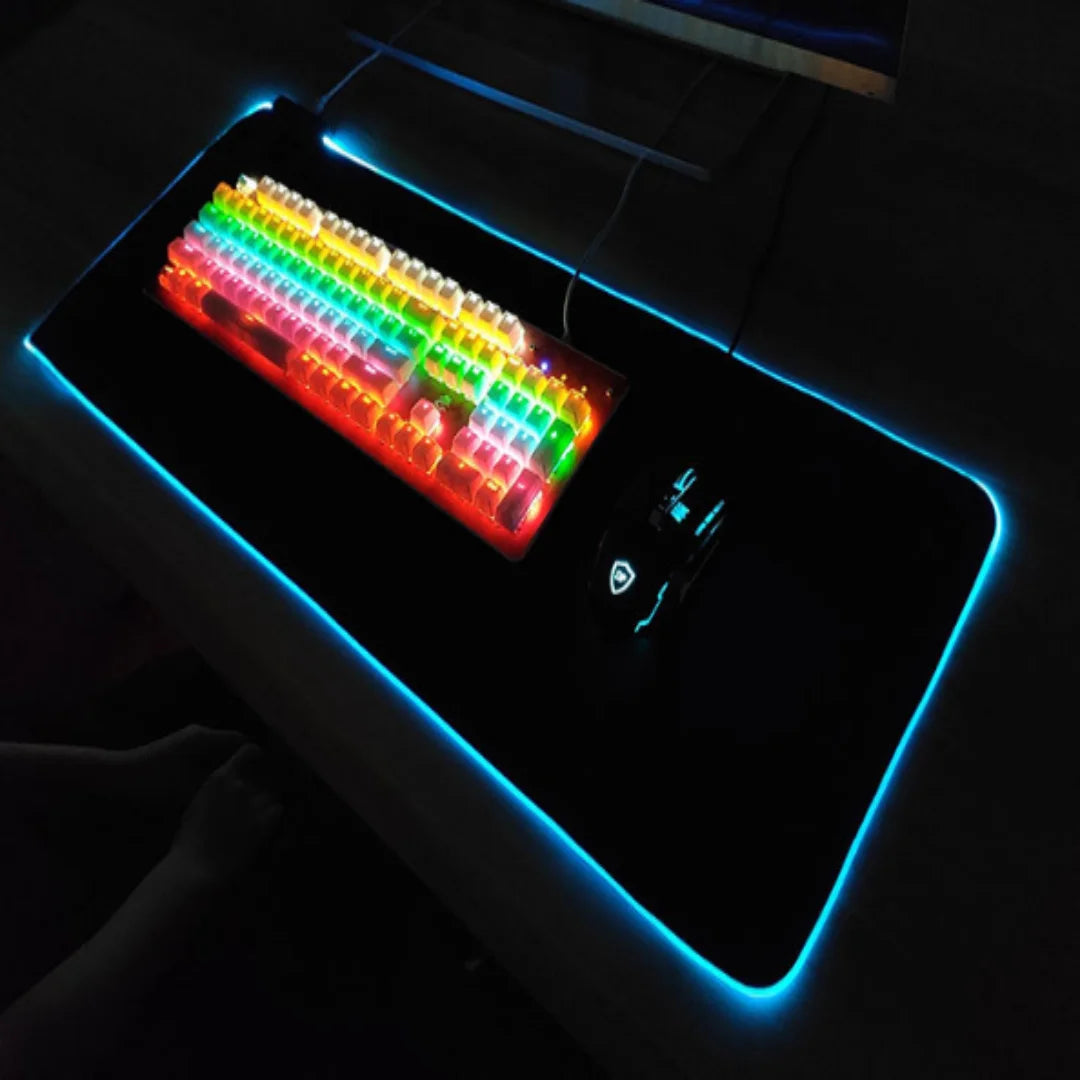 RGB Gaming-Mauspad Großformat mit LED-Beleuchtung