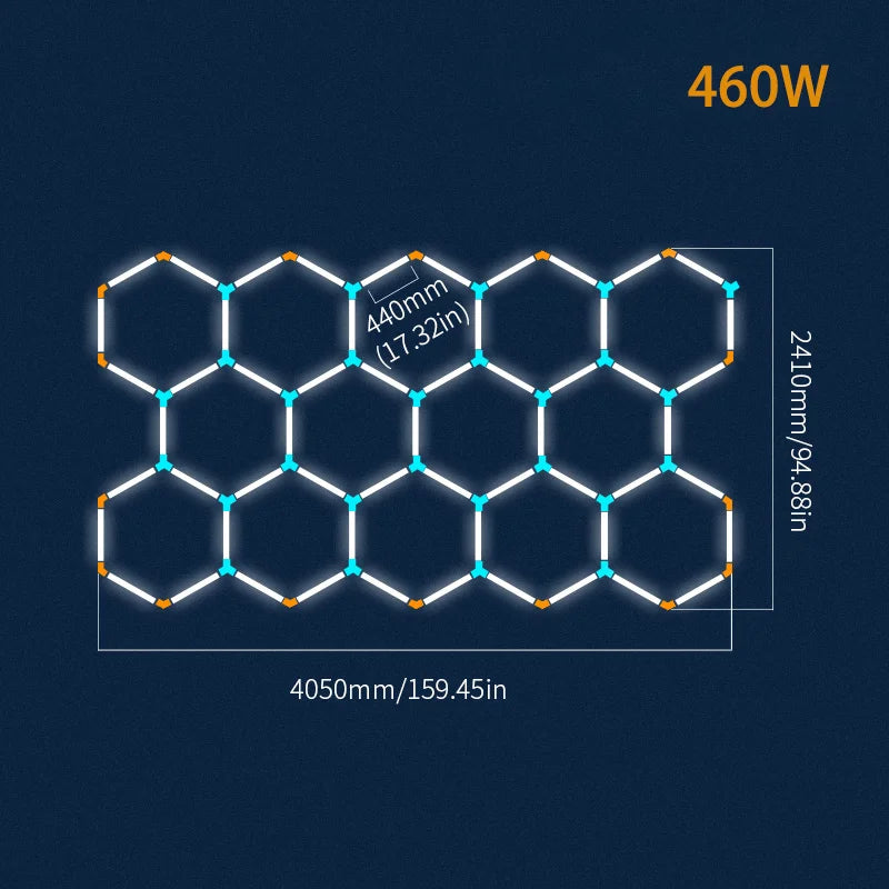 Hexagon LED Deckenbeleuchtung