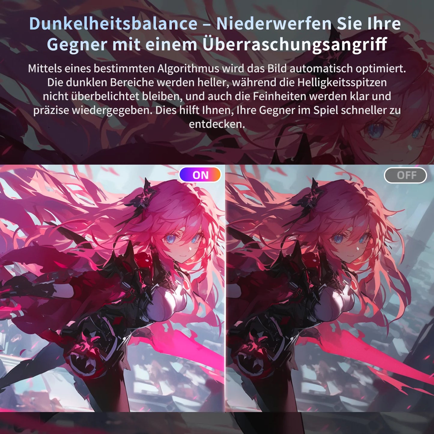 24" QHD Gaming-Monitor 180Hz mit HDR400 & Fast IPS