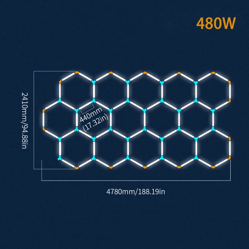 Hexagon LED Deckenbeleuchtung