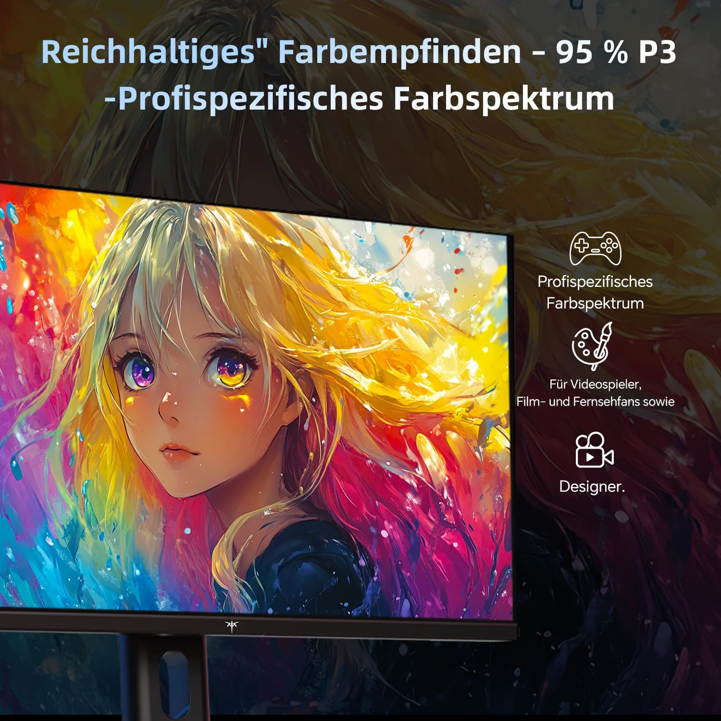 24" QHD Gaming-Monitor 180Hz mit HDR400 & Fast IPS