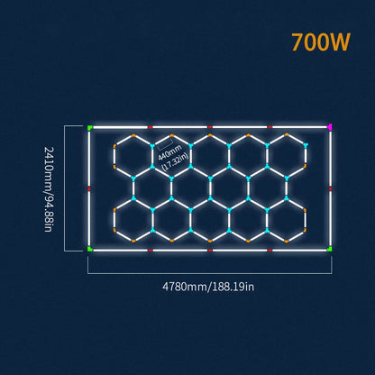 Hexagon LED Deckenbeleuchtung