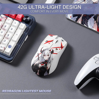 Ultra-Light Wireless Anime RGB Gaming-Maus 26K DPI