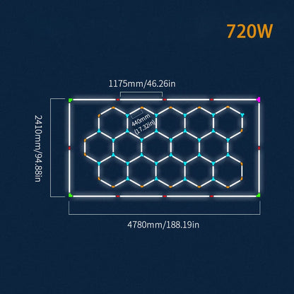Hexagon LED Deckenbeleuchtung