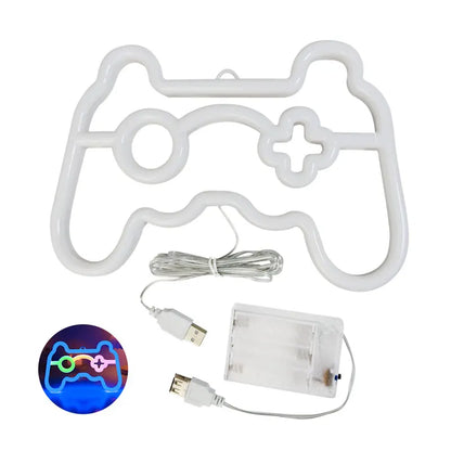 LED Neon Gamepad Wandlicht