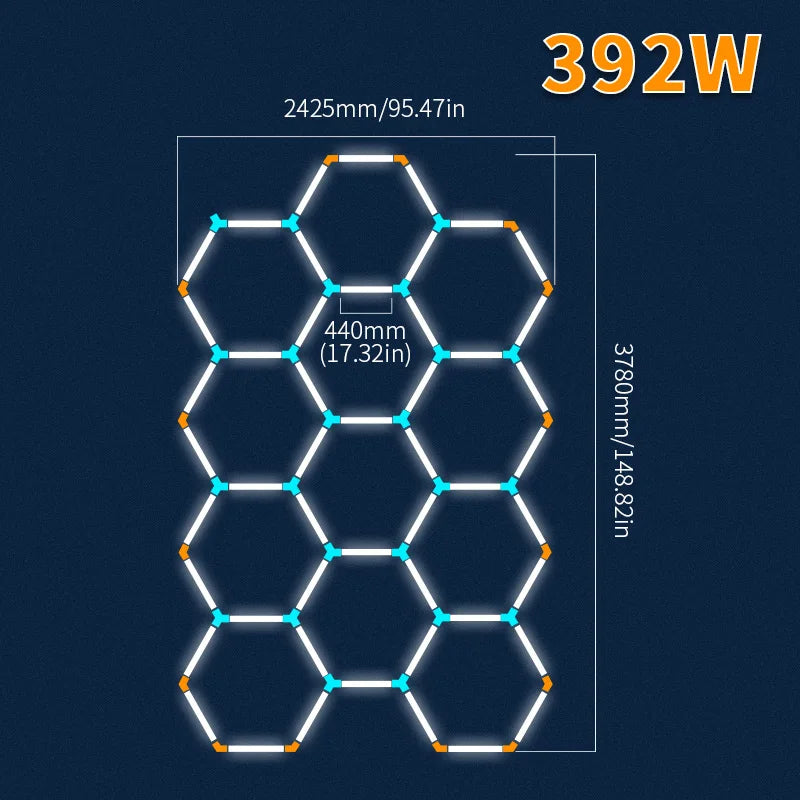 Hexagon LED Deckenbeleuchtung