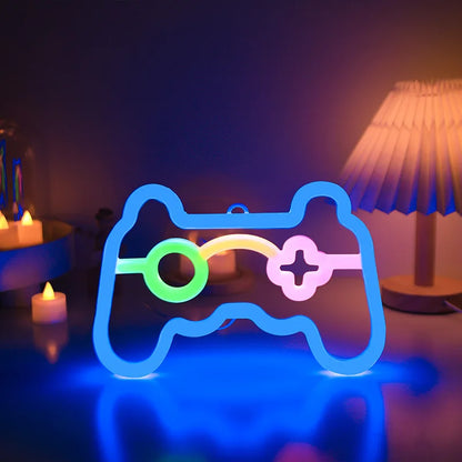 LED Neon Gamepad Wandlicht