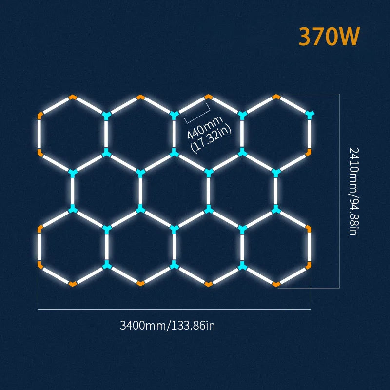 Hexagon LED Deckenbeleuchtung