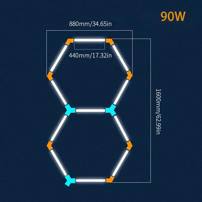 Hexagon LED Deckenbeleuchtung