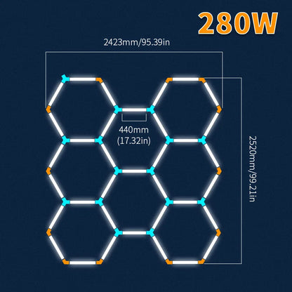 Hexagon LED Deckenbeleuchtung