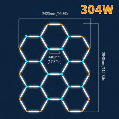 Hexagon LED Deckenbeleuchtung